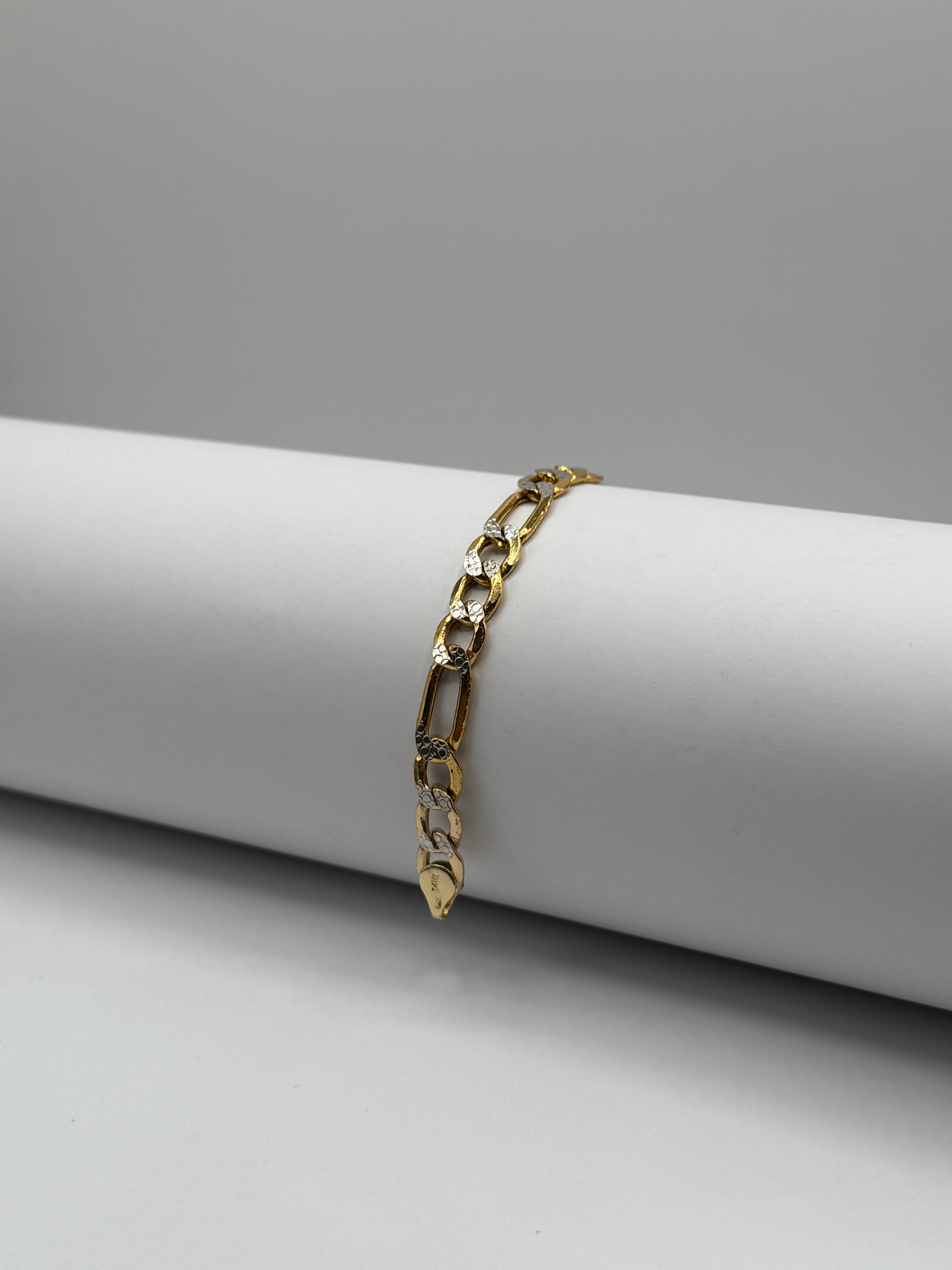 Bracelet figaro 14k